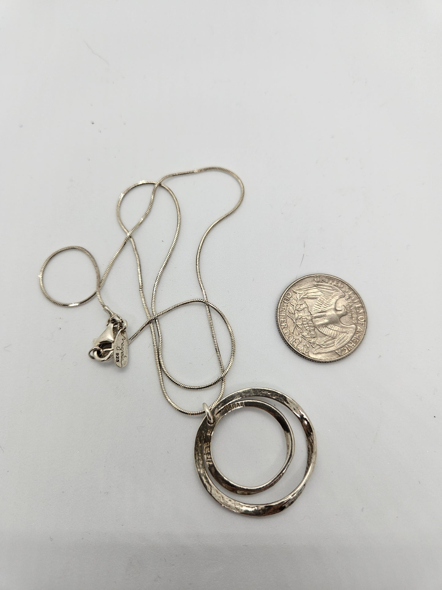 925 Sterling Silver Israeli Necklace