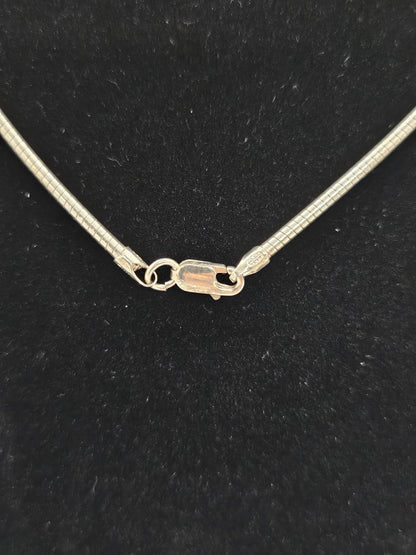 925 Sterling Silver OMEGA necklace