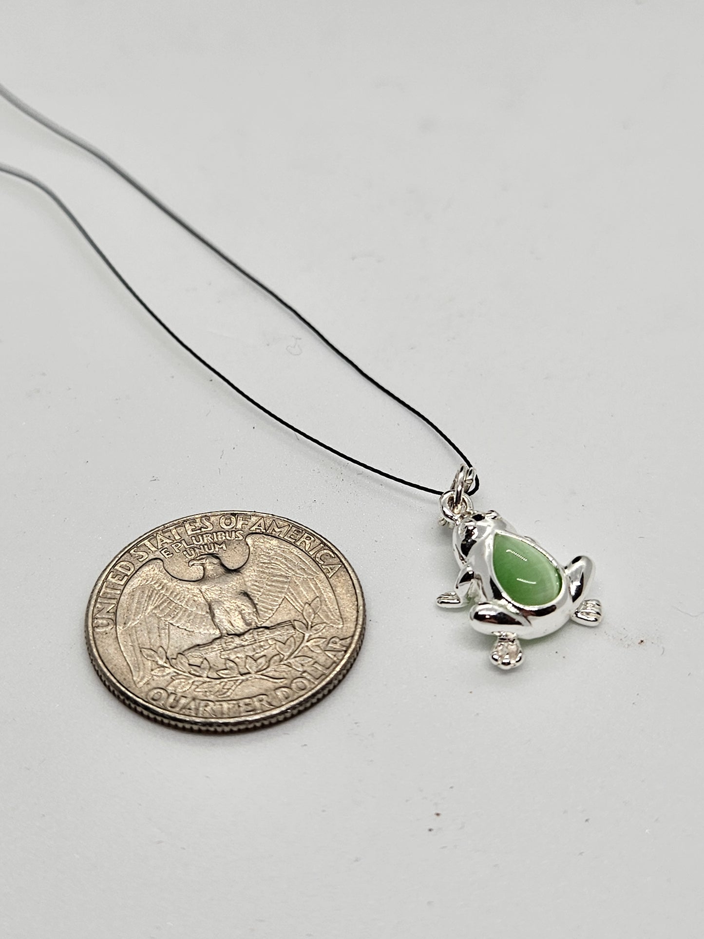 925 Sterling Silver Frog Pendant