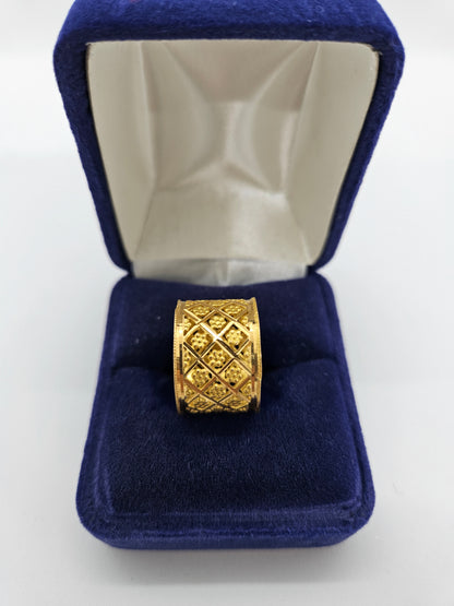 24k Solid Gold Designer Band